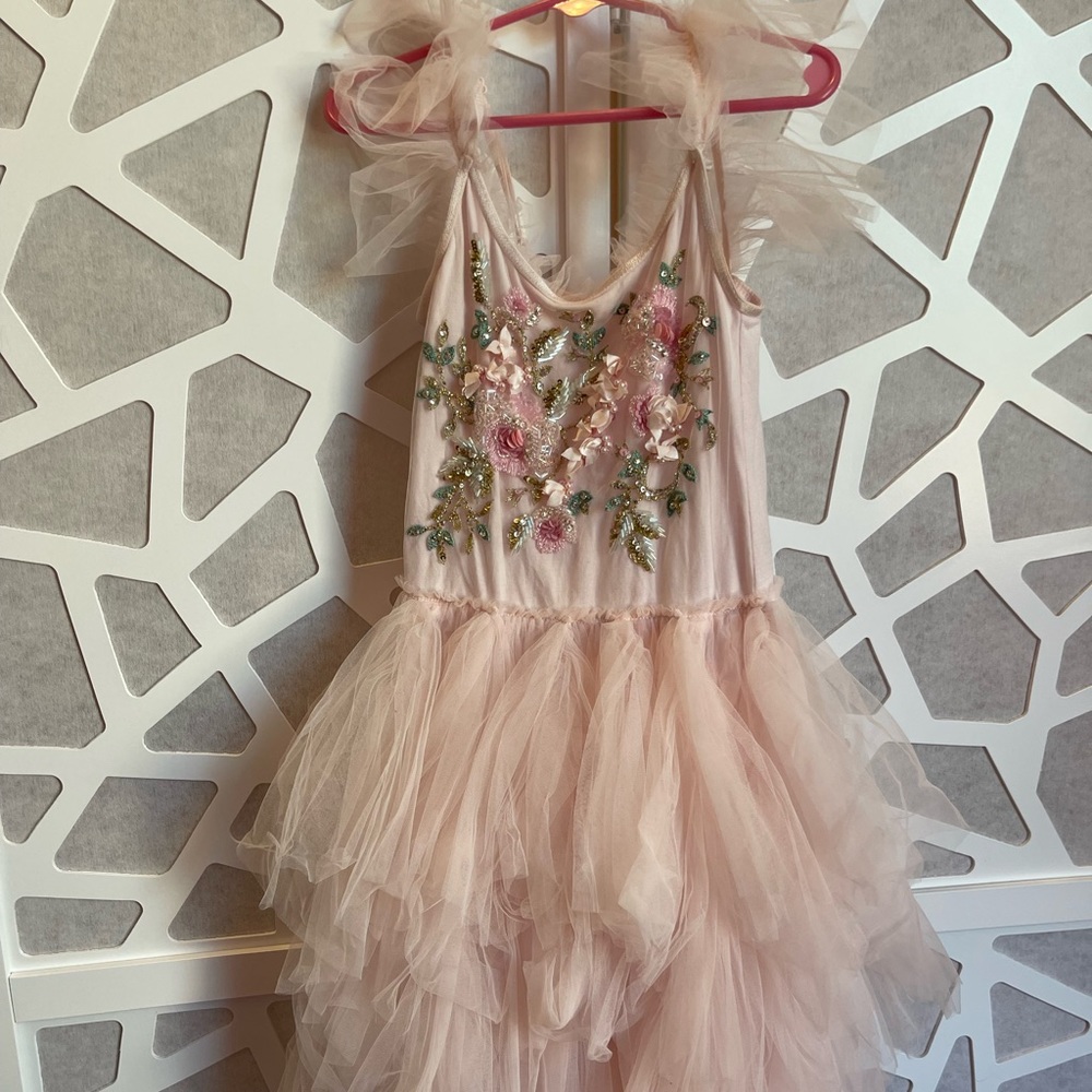 Tutu Du Monde Dress Sequin Floral, Size 6-7